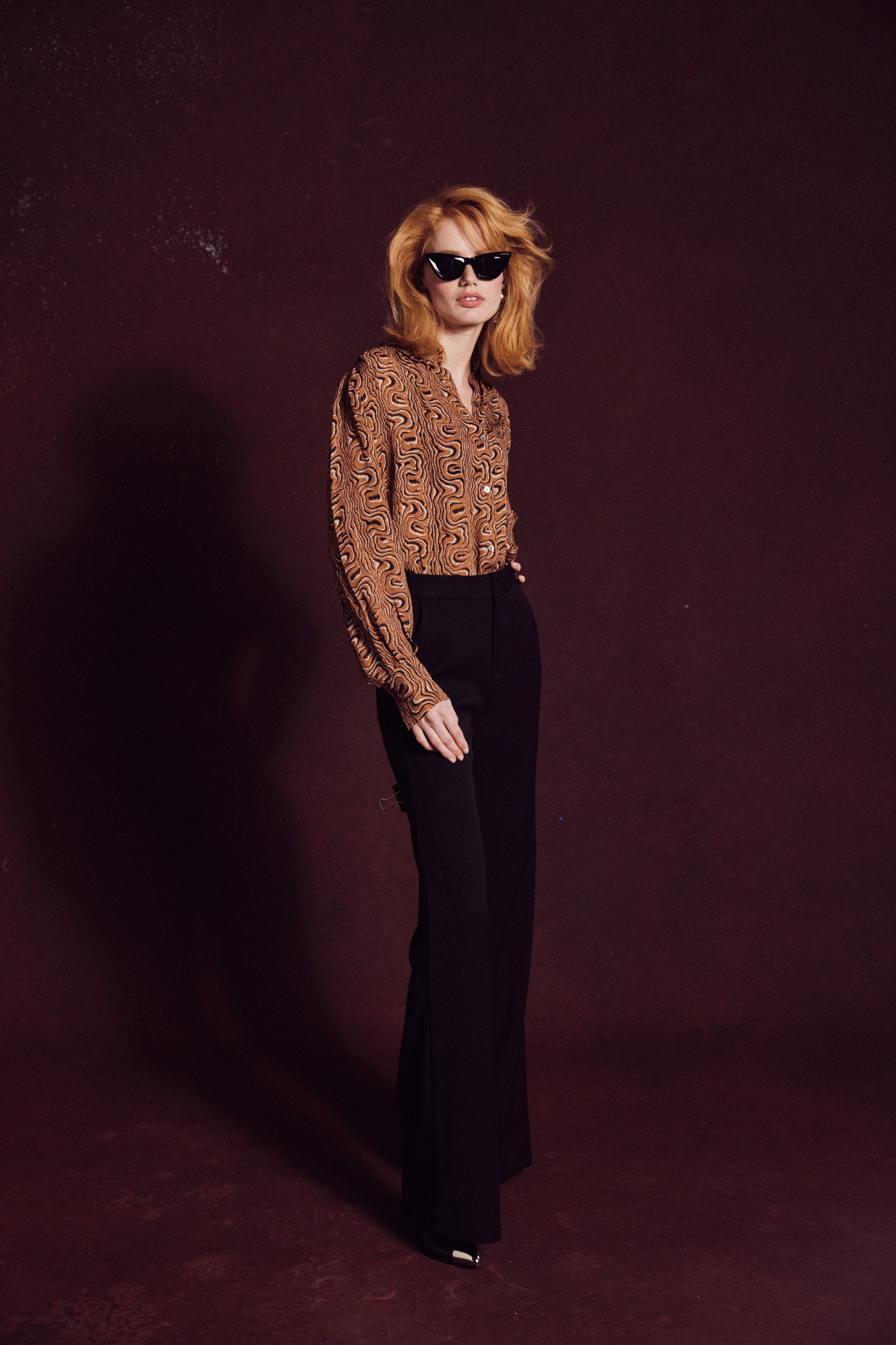 THE JENNA BLOUSE in tiger&#39;s eye