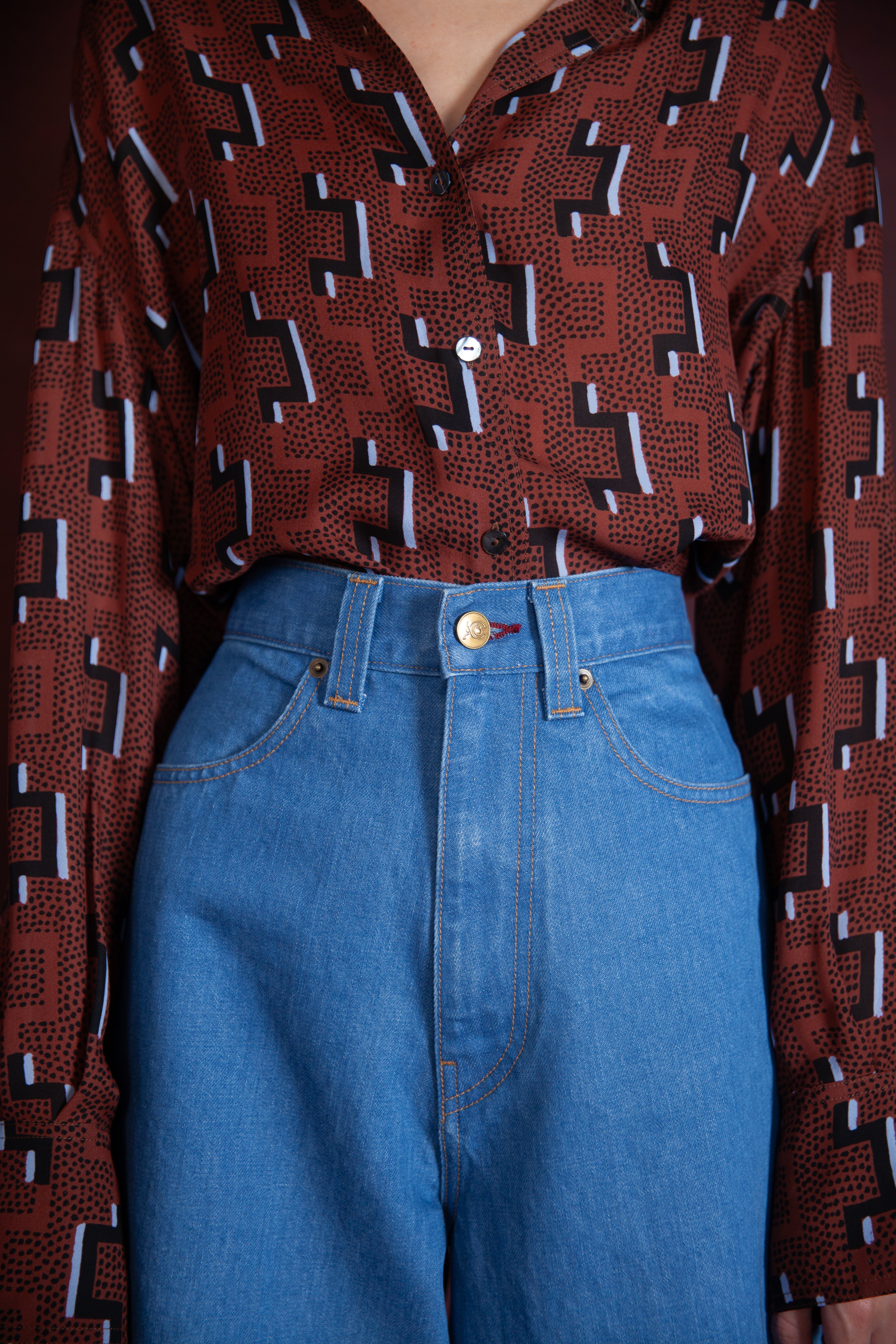 THE FARRAH JEANS in Japanese Denim