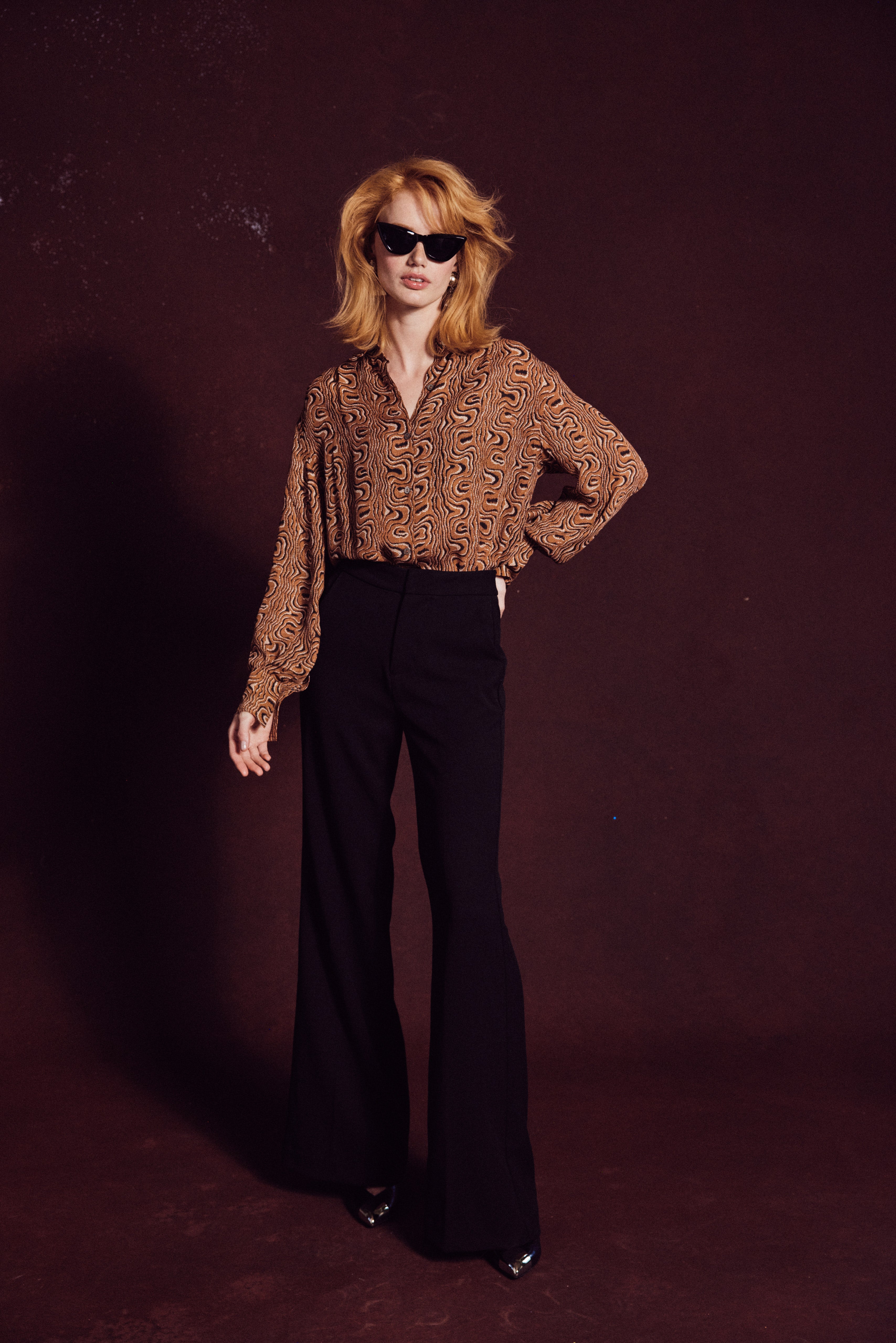 THE JENNA BLOUSE in tiger&#39;s eye