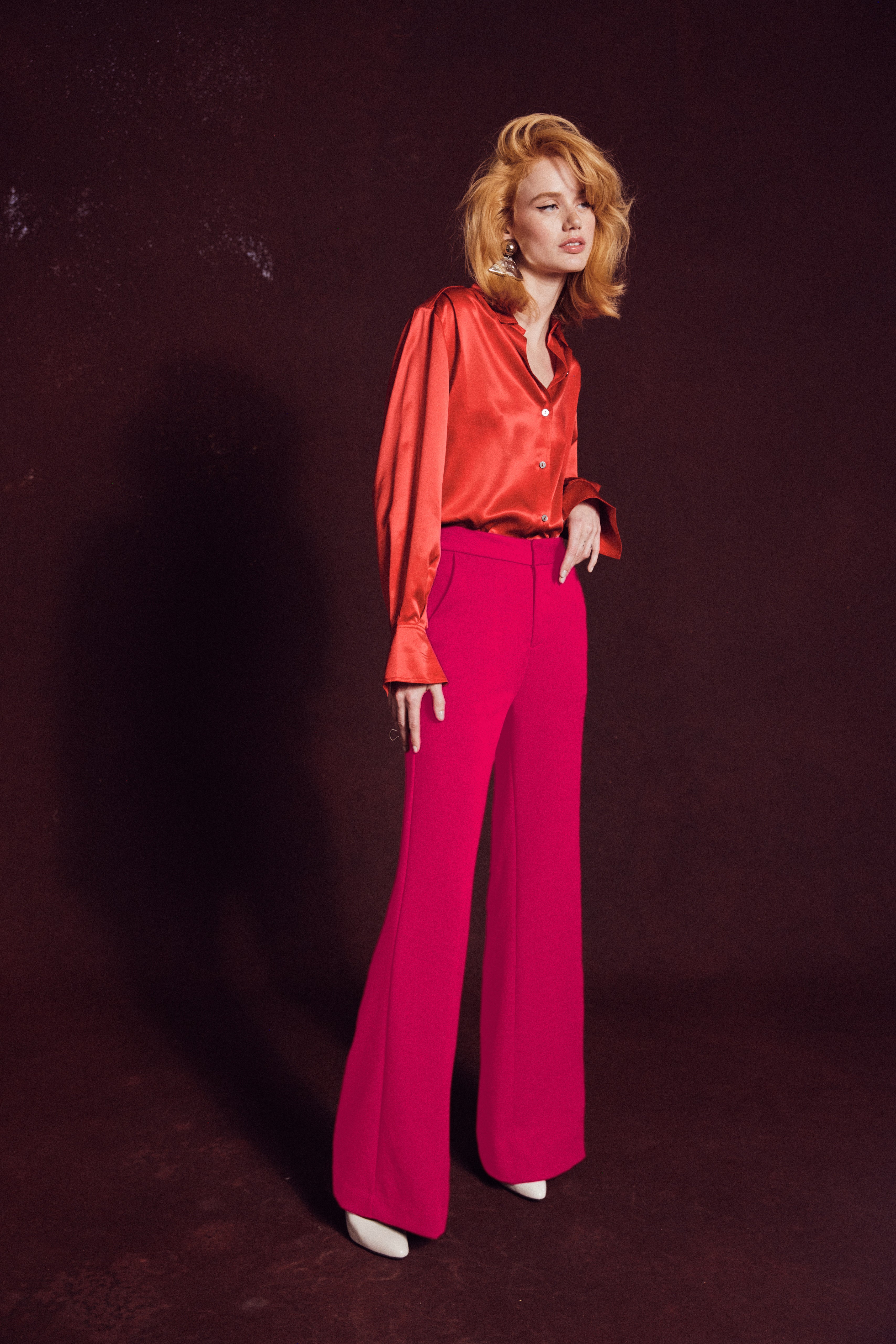 THE MICHELLE PANT in shocking pink