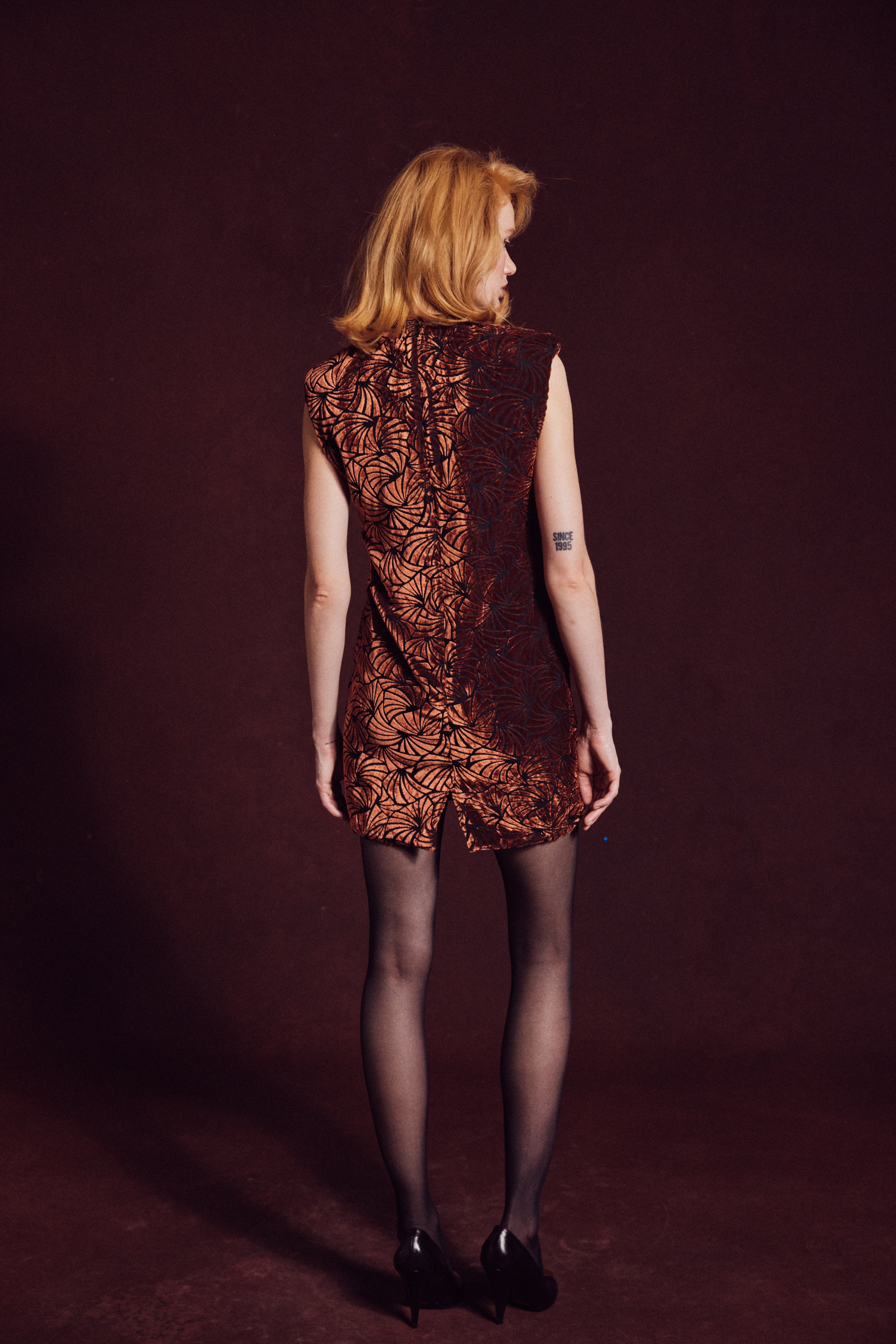 THE SIOUXSIE DRESS in cinnamon